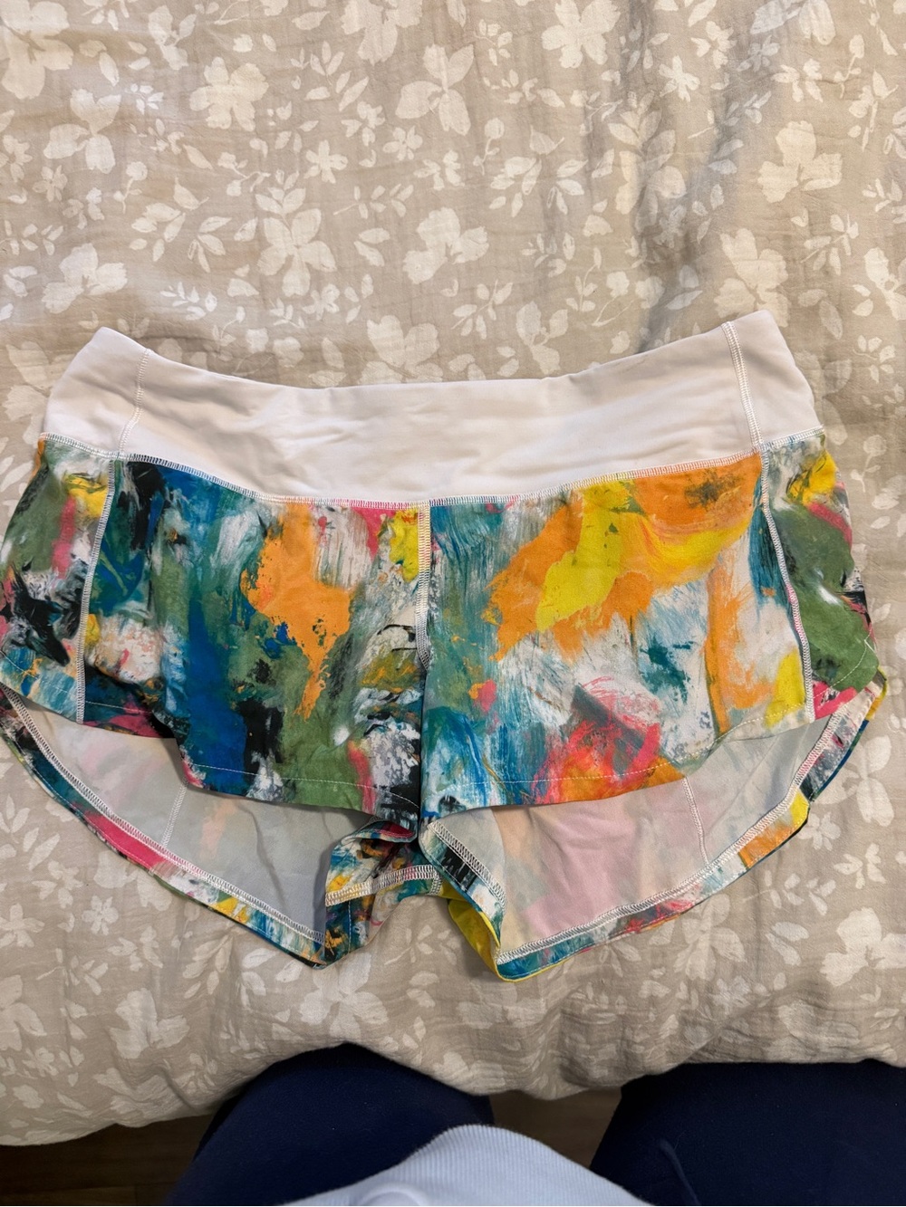 lululemon athletica Multicolor Abstract Print Athletic Shorts